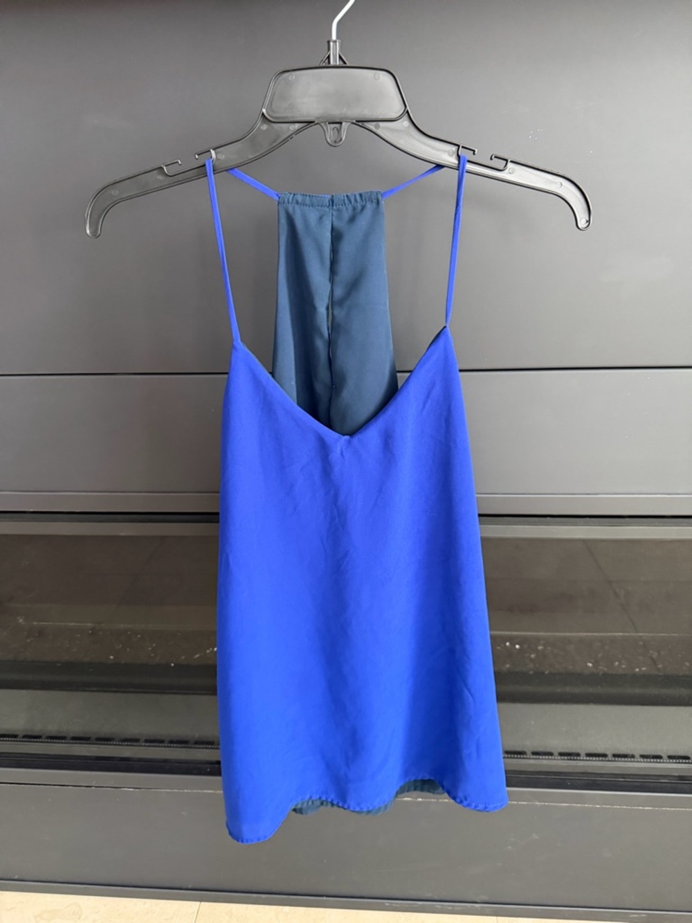 Express Royal Blue Spaghetti Strap Tank Top